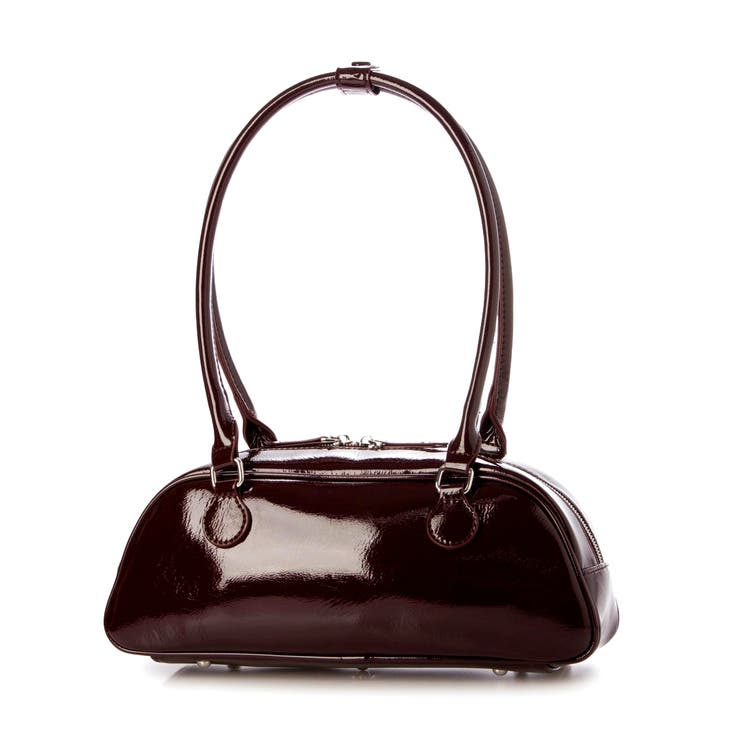 ワイン | カシュカシュ cachecache / 横長エナメルボストン | UNBILLION