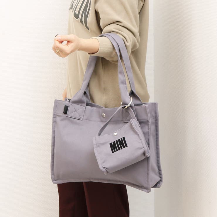 カシュカシュ cachecache / フロッキーポーチ付きキャンバストート | UNBILLION | 詳細画像7 