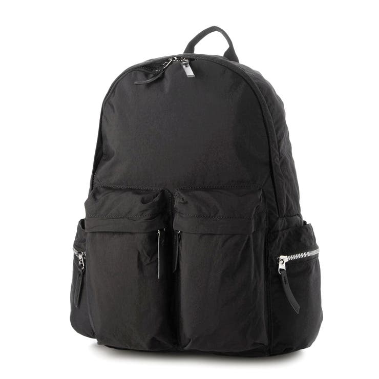 ブラック | カシュカシュ cachecache / 10ポケットナイロンリュック | UNBILLION