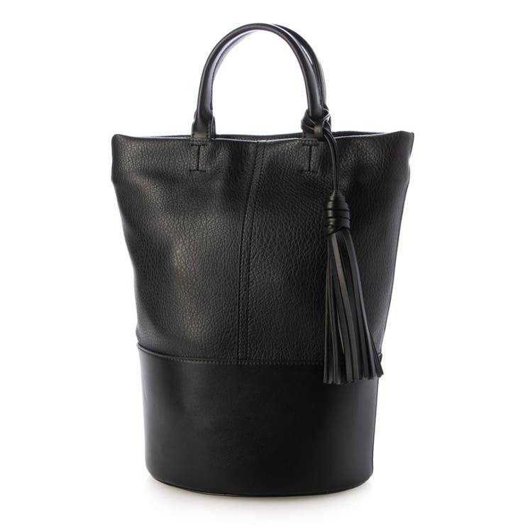 ブラック | カシュカシュ cachecache / タッセル付きバケツ2wayバッグ | UNBILLION