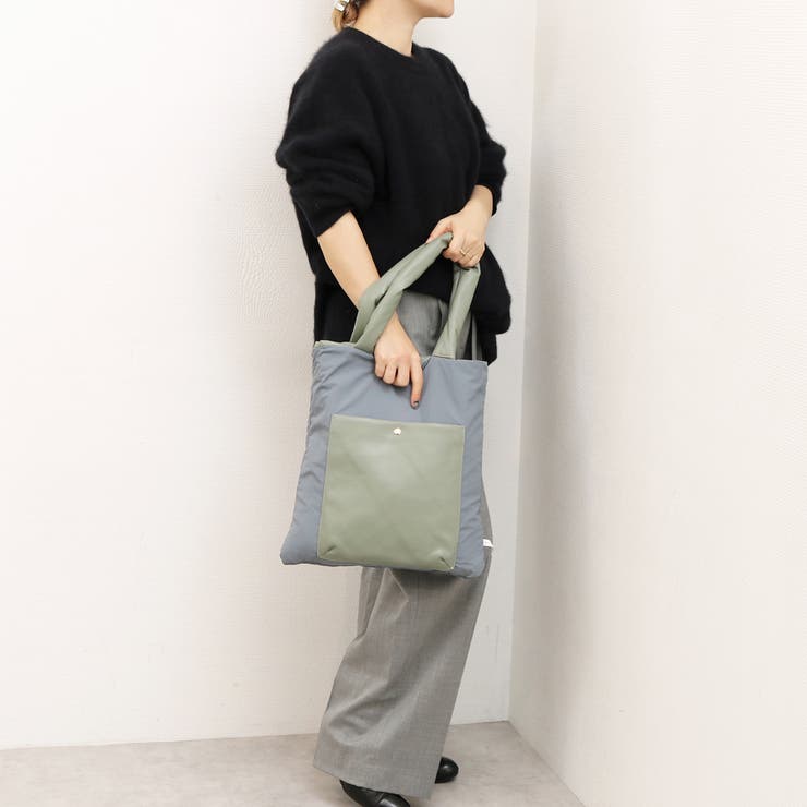 カシュカシュ cachecache / 合皮×ナイロンリバーシブルトート | UNBILLION | 詳細画像2 