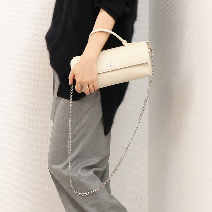 カシュカシュ cachecache / 横長スムース2wayショルダーバッグ | UNBILLION | 詳細画像3 