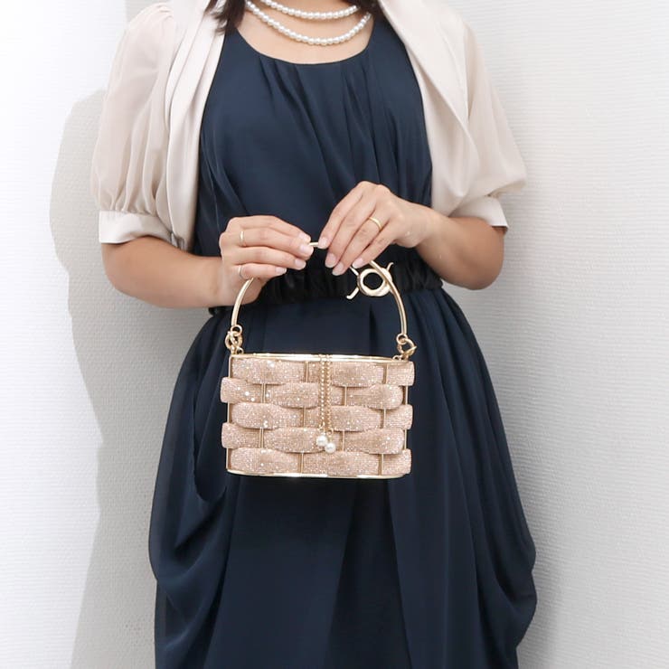 カシュカシュ cachecache / メタリックメッシュオーバルバッグ | UNBILLION | 詳細画像1