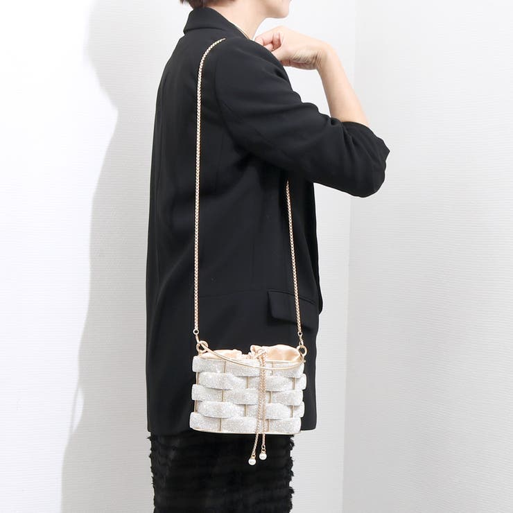 カシュカシュ cachecache / メタリックメッシュオーバルバッグ | UNBILLION | 詳細画像6