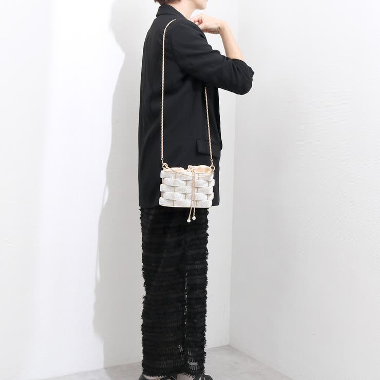 カシュカシュ cachecache / メタリックメッシュオーバルバッグ | UNBILLION | 詳細画像7