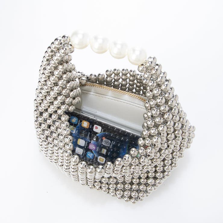 カシュカシュ cachecache / シルバービーズ手提げバッグ | UNBILLION | 詳細画像10