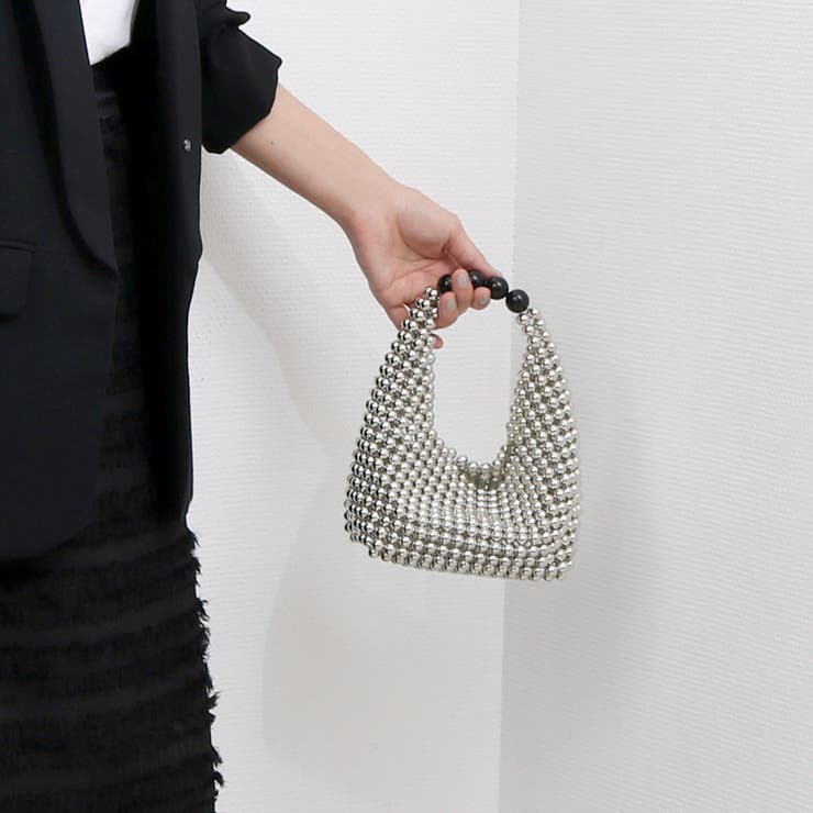 カシュカシュ cachecache / シルバービーズ手提げバッグ | UNBILLION | 詳細画像4