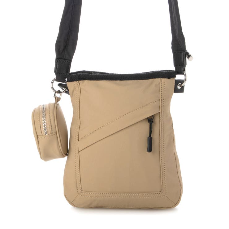 カシュカシュ cachecache ミニポーチ付きギャザーショルダーナイロンバッ… | UNBILLION | 詳細画像1 