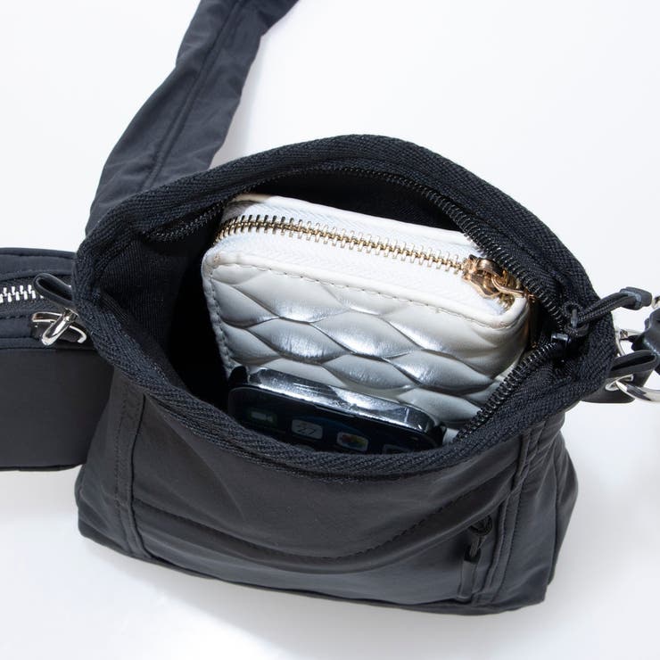 カシュカシュ cachecache ミニポーチ付きギャザーショルダーナイロンバッ… | UNBILLION | 詳細画像25 