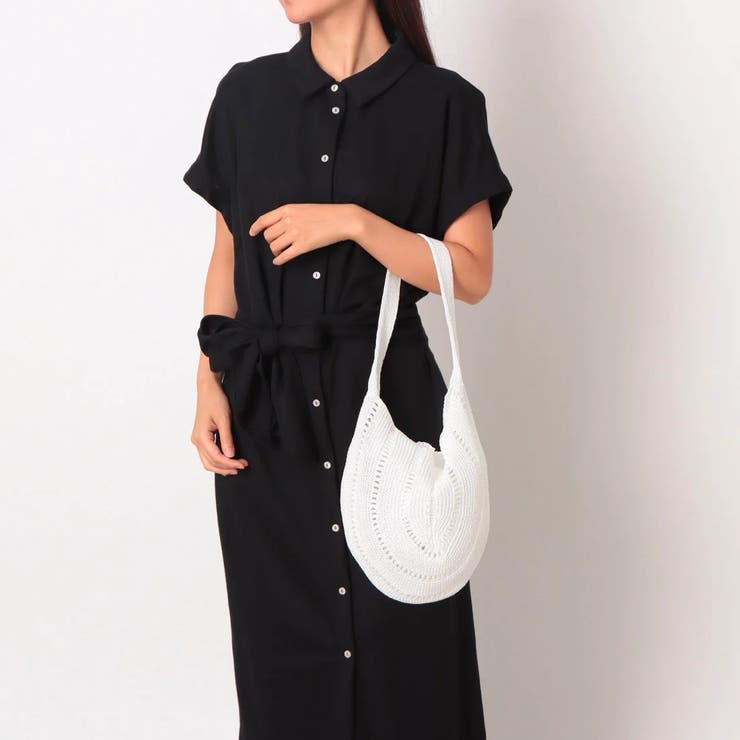 カシュカシュ cachecache / ラメ糸ラウンドセミショルダー | UNBILLION | 詳細画像1 