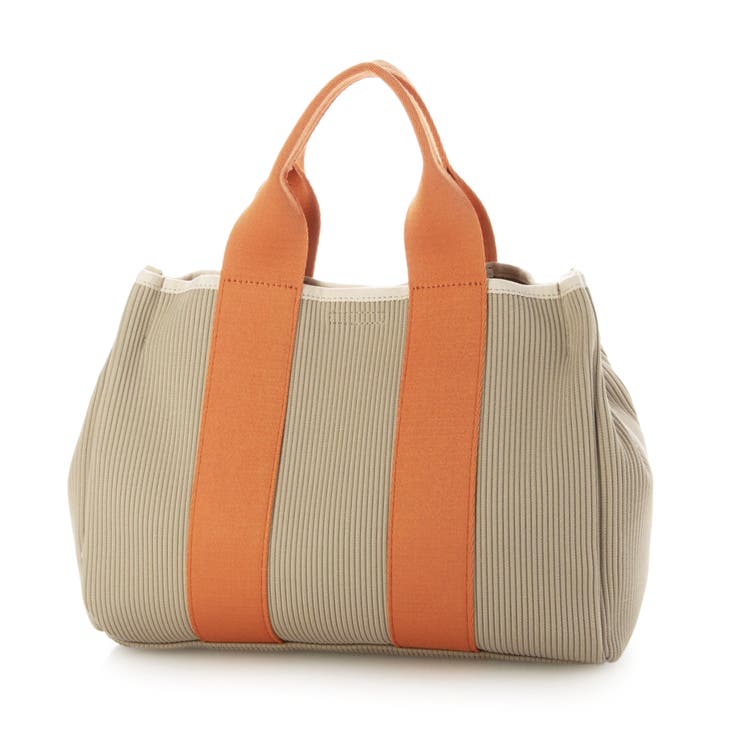 オレンジ | カシュカシュ cachecache / ジャガードニットスクエア2wayトート | UNBILLION