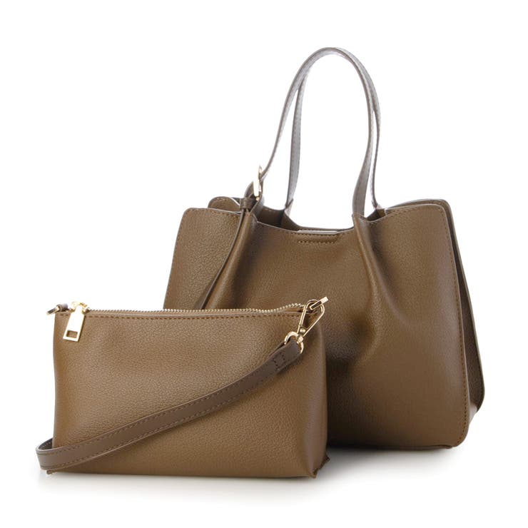 カシュカシュ  / フェイクレザーショルダーバッグ付スクエアトート | UNBILLION | 詳細画像10 