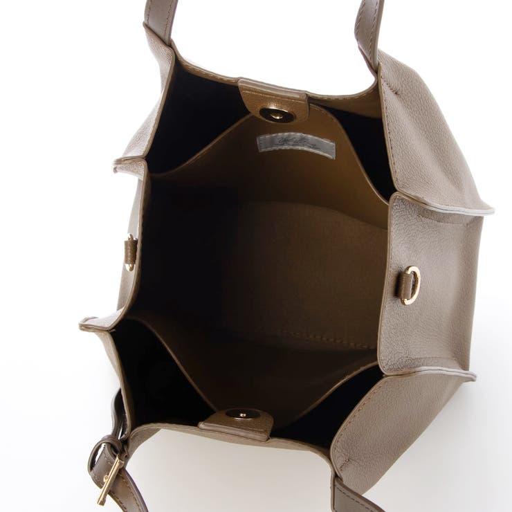 カシュカシュ  / フェイクレザーショルダーバッグ付スクエアトート | UNBILLION | 詳細画像13 