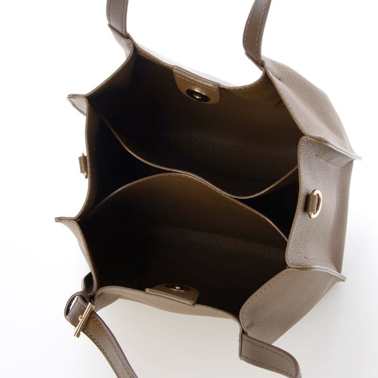 カシュカシュ  / フェイクレザーショルダーバッグ付スクエアトート | UNBILLION | 詳細画像14 