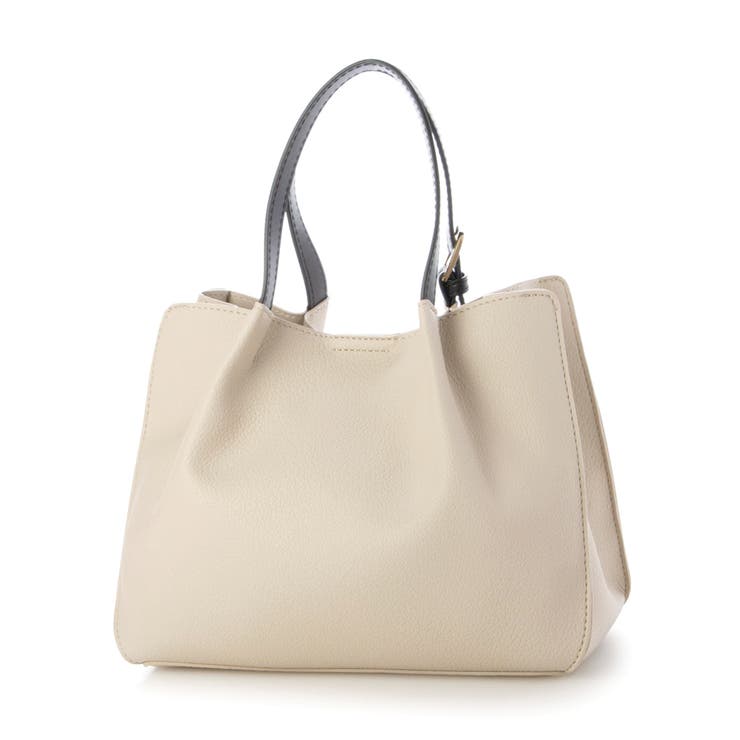 カシュカシュ  / フェイクレザーショルダーバッグ付スクエアトート | UNBILLION | 詳細画像2 