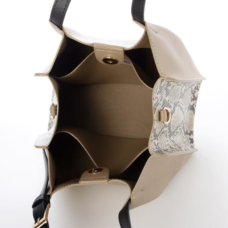 カシュカシュ  / フェイクレザーショルダーバッグ付スクエアトート | UNBILLION | 詳細画像22 