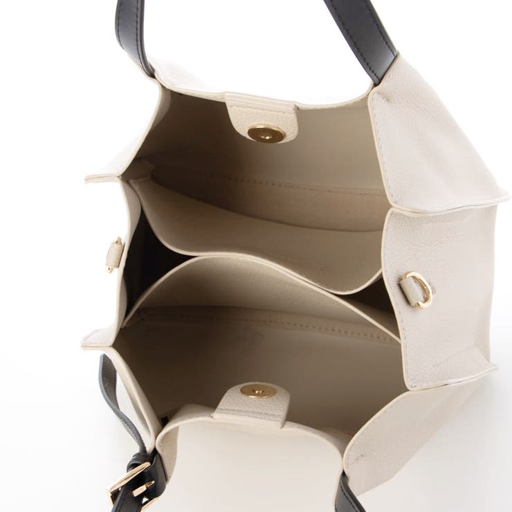 カシュカシュ  / フェイクレザーショルダーバッグ付スクエアトート | UNBILLION | 詳細画像5 