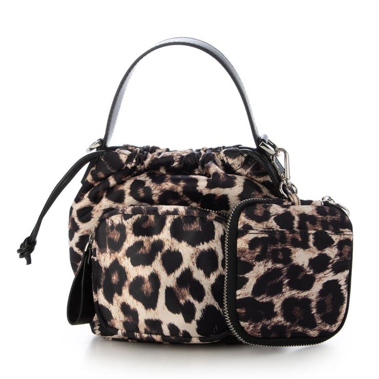 レオパード | カシュカシュ cachecache / アクセポーチ付ナイロントート | UNBILLION