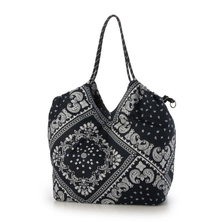 ネイビー | カシュカシュ cachecache / カジュアルパターンビッグトート | UNBILLION