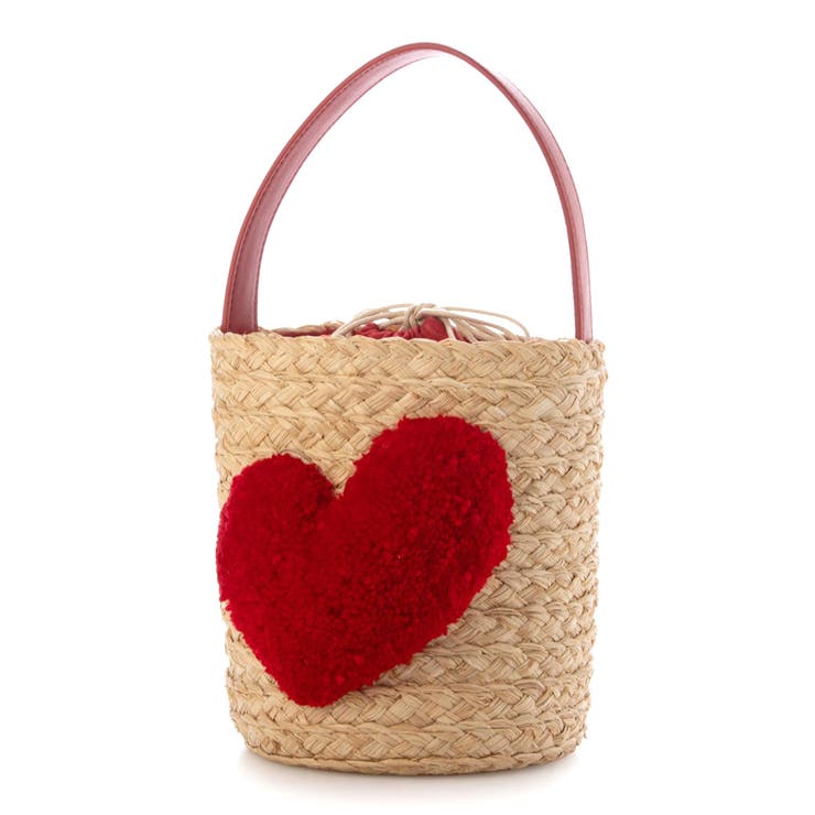 cachecache / ハート付ラフィアバケットトート カゴバッグ | UNBILLION | 詳細画像6 