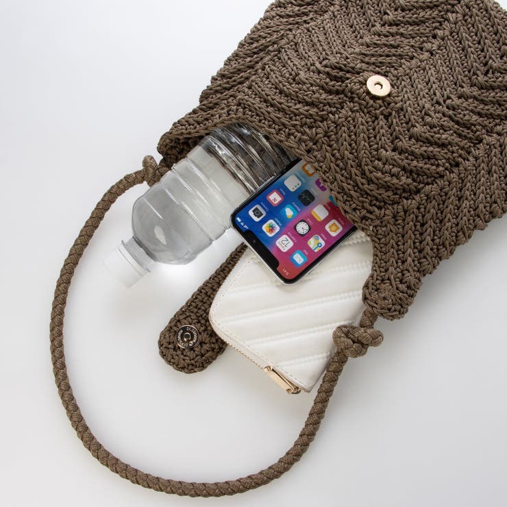 カシュカシュ cachecache / 山波編みトート カゴバッグ | UNBILLION | 詳細画像15 