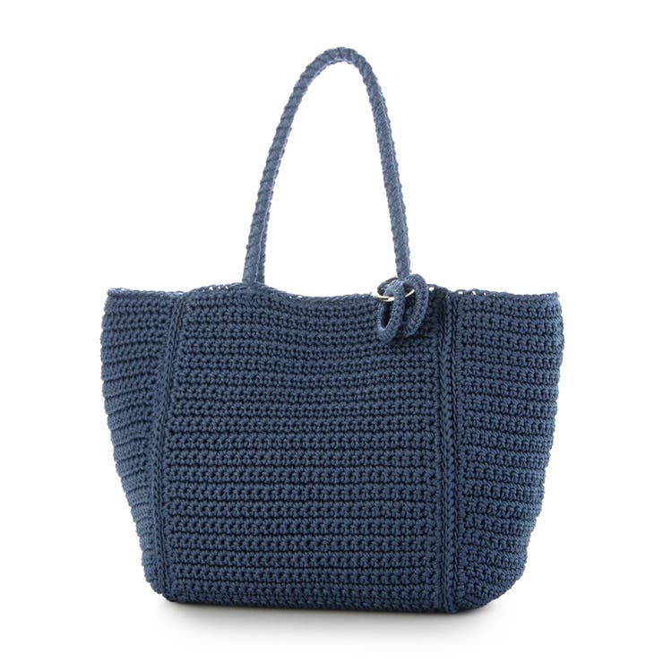 ブルー | カシュカシュ cachecache / ベーシッククロッシェトート カゴバッグ | UNBILLION