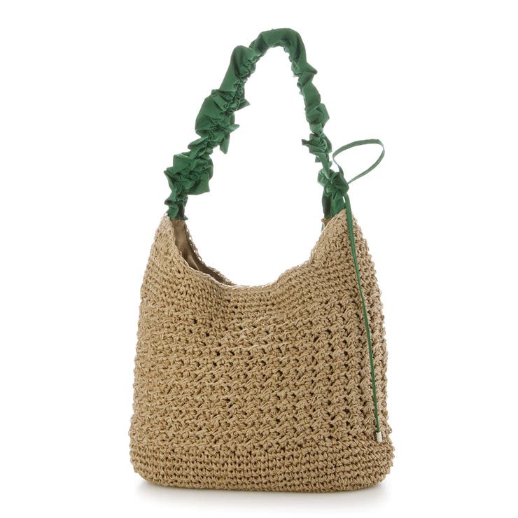 cachecache / ドロストフリルハンドル地柄編みトート カゴバッグ | UNBILLION | 詳細画像18 