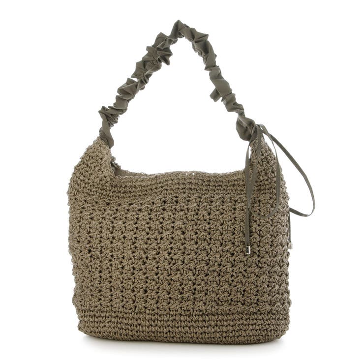 cachecache / ドロストフリルハンドル地柄編みトート カゴバッグ | UNBILLION | 詳細画像32 