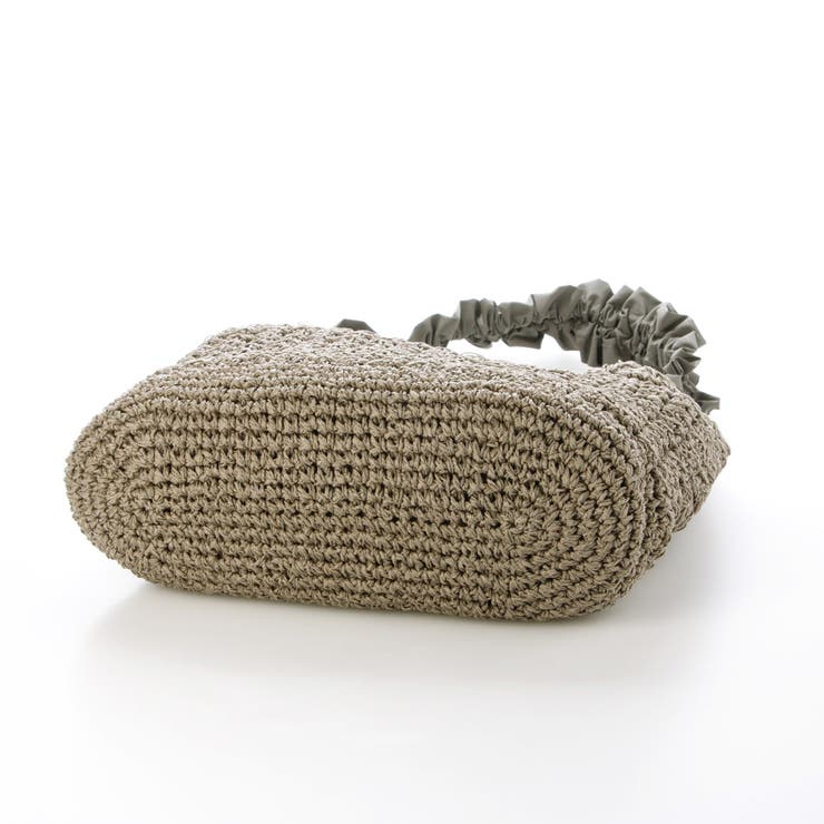 cachecache / ドロストフリルハンドル地柄編みトート カゴバッグ | UNBILLION | 詳細画像33 