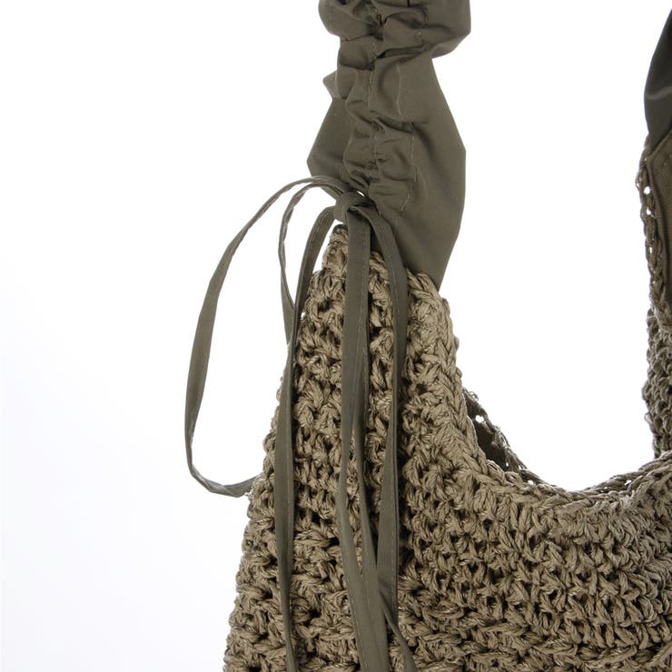 cachecache / ドロストフリルハンドル地柄編みトート カゴバッグ | UNBILLION | 詳細画像35 
