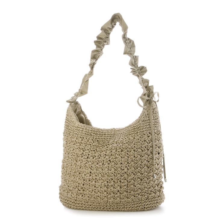 cachecache / ドロストフリルハンドル地柄編みトート カゴバッグ | UNBILLION | 詳細画像46 