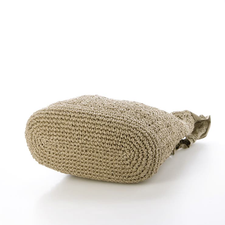 cachecache / ドロストフリルハンドル地柄編みトート カゴバッグ | UNBILLION | 詳細画像47 