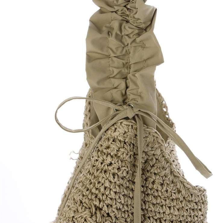 cachecache / ドロストフリルハンドル地柄編みトート カゴバッグ | UNBILLION | 詳細画像49 