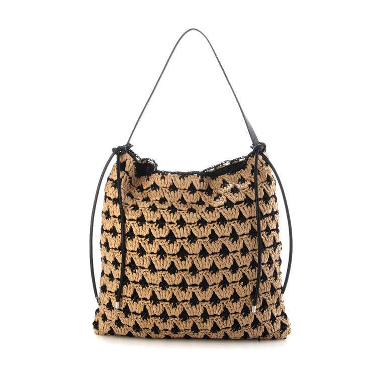 カシュカシュ cachecache / 配色編みワンハンドルトート カゴバッグ | UNBILLION | 詳細画像6 