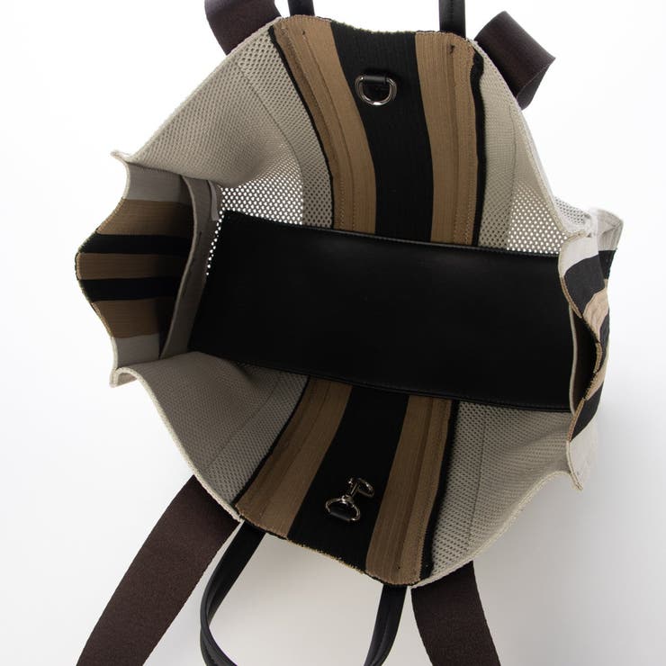 カシュカシュ / マルチカラーストライプ2wayスクエアトート | UNBILLION | 詳細画像12 