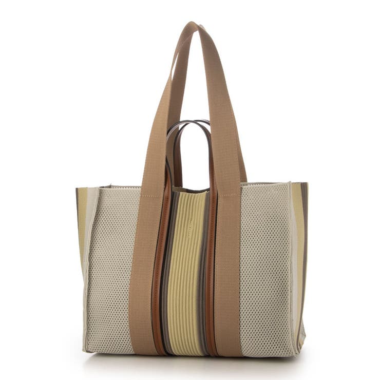 カシュカシュ / マルチカラーストライプ2wayスクエアトート | UNBILLION | 詳細画像3 