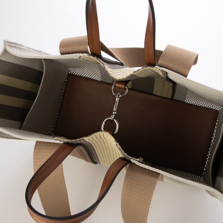 カシュカシュ / マルチカラーストライプ2wayスクエアトート | UNBILLION | 詳細画像5 