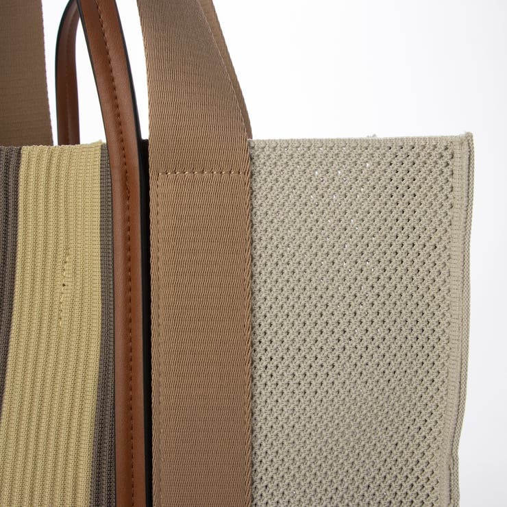 カシュカシュ / マルチカラーストライプ2wayスクエアトート | UNBILLION | 詳細画像7 