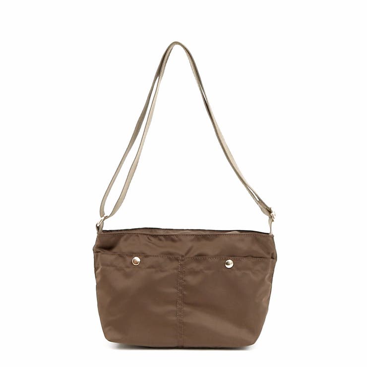 ブラウン | カシュカシュ cachecache / 舟型ナイロンショルダー | UNBILLION