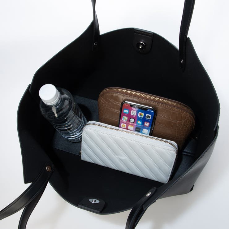 カシュカシュ cachecache / ポーチ付横長2ハンドルトート | UNBILLION | 詳細画像25 