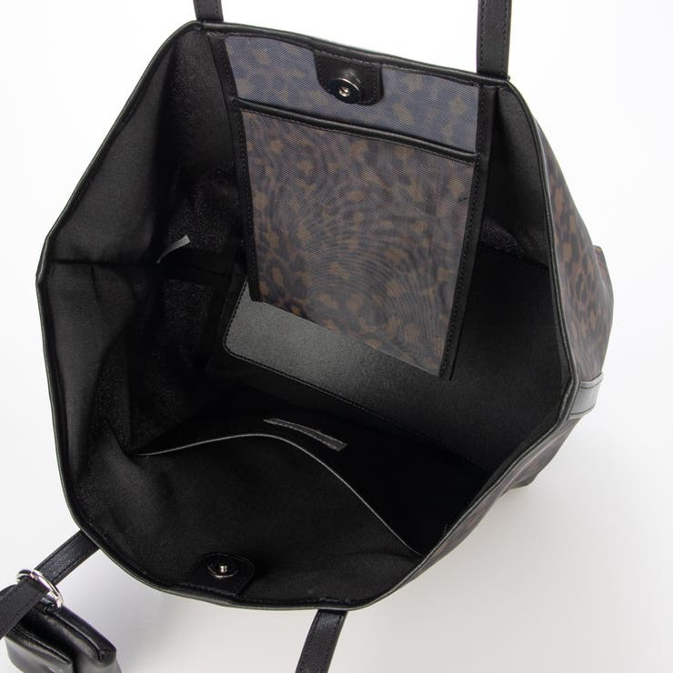 カシュカシュ cachecache チュールメッシュヒョウ柄プリントトートＬ | UNBILLION | 詳細画像12 