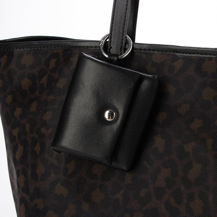 カシュカシュ cachecache チュールメッシュヒョウ柄プリントトートＬ | UNBILLION | 詳細画像13 