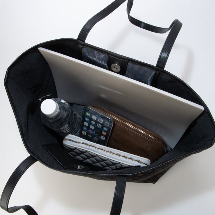 カシュカシュ cachecache チュールメッシュヒョウ柄プリントトートＬ | UNBILLION | 詳細画像15 