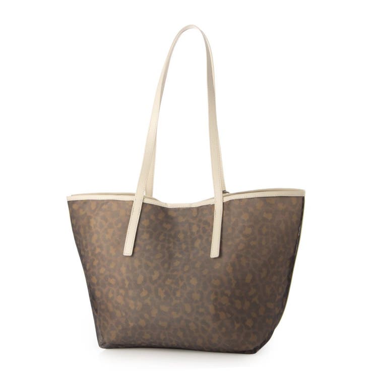 カシュカシュ cachecache チュールメッシュヒョウ柄プリントトートＬ | UNBILLION | 詳細画像3 