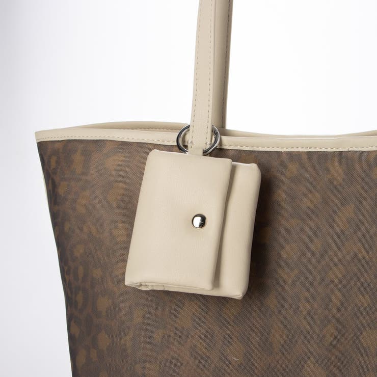 カシュカシュ cachecache チュールメッシュヒョウ柄プリントトートＬ | UNBILLION | 詳細画像6 