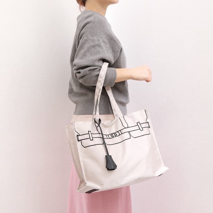 カシュカシュ cachecache / トロンプルイユ刺繍スクエアトート | UNBILLION | 詳細画像1 