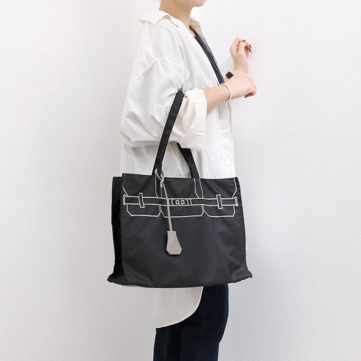 カシュカシュ cachecache / トロンプルイユ刺繍スクエアトート | UNBILLION | 詳細画像4 