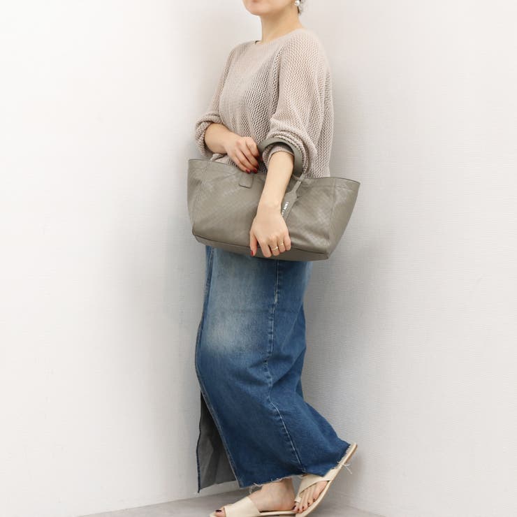 カシュカシュ cachecache / メッシュエンボス横長ショッパートート | UNBILLION | 詳細画像4 