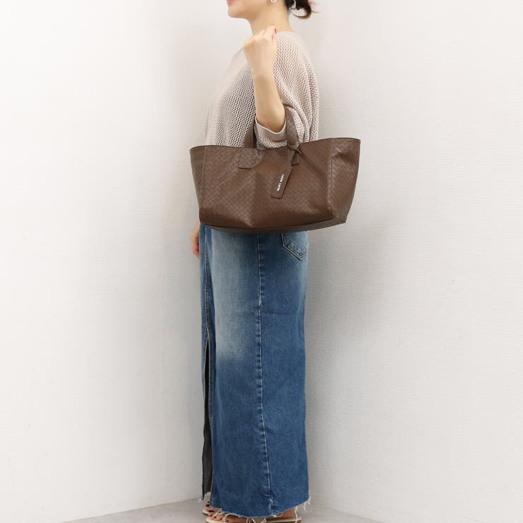 カシュカシュ cachecache / メッシュエンボス横長ショッパートート | UNBILLION | 詳細画像8 