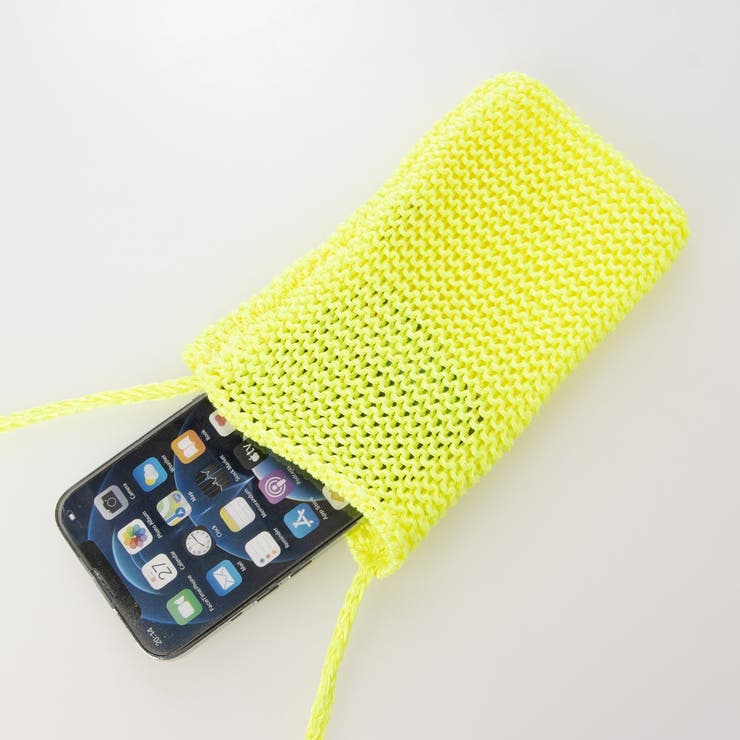 カシュカシュ cachecache ネオンカラーニットスマホショルダーバッグ | UNBILLION | 詳細画像15 